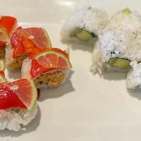 coco caliente roll and avo rol at Dragon King's Daughter in Louisville