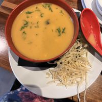 Lemongrass miso soup  at Dragon King's Daughter in Louisville