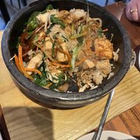 Veggie bibimbap with tofu  at Dragon King's Daughter in Louisville