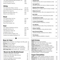 Menu  at Watercress in Kuta