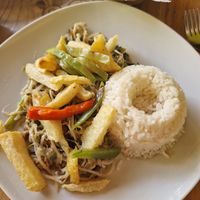 Second dish (vegan) at Sabor y Vida in Lima