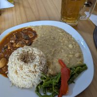 Pepian de garbanzos con acompañamientos at Sabor y Vida in Lima
