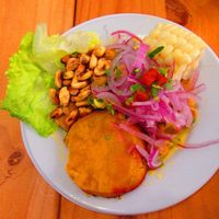 Ceviche at Sabor y Vida in Lima