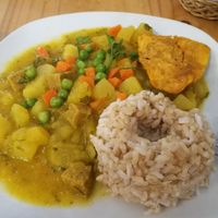 Vegan dish of the day at Sabor y Vida in Lima