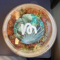 Bowl with vegan chicken and Korean love sauce  at Ma'loa in Hannover