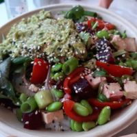 Make your own with lime rice and tofu at Ma'loa in Cologne
