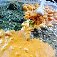 Sampler for $6.50... 2-3 lbs of food, no joke. at India Chaat House - Food Truck in Beaverton