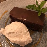 Cherry and chocolate torte at Chef & Brewer in Bracebridge Heath