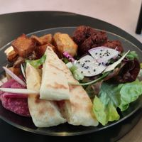 Falafel and humus ! at Putsch in Montreuil