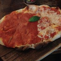 Shared a pizza with our little vegan; she doesn't do cheeze! at Basil & Grape in Croydon