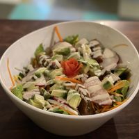 Organic salad with avocado add on  at Elela in Valladolid
