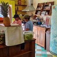 The kitchen at Elela in Valladolid