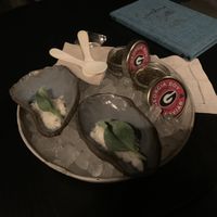 Vegan “caviar" at Southern Belle in Atlanta