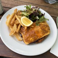 Vegan parmy (eggplant)  at Three Crowns in North Melbourne