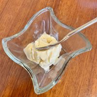 Soy ice cream at Uno Yukiko Cakes in Kyoto