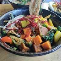 Delicious bowl at TA Vegan House in Hamburg