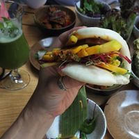 Men at TA Vegan House in Hamburg