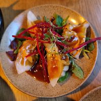 Dumplings at TA Vegan House in Hamburg