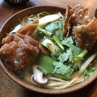 Wantan soup  at TA Vegan House in Hamburg
