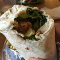 Lentil burrito  at Laughing Planet Cafe - Ecotrust in Portland