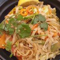 Veg and tofu noodles (3 small pieces of tofu only sadly) at Chopstix Noodle Bar in Apollo Bay