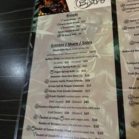 Menu 1/9/22  at Hotel Monier in Darra