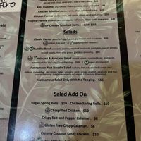 Menu 1/9/22  at Hotel Monier in Darra