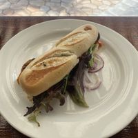 Vegano sandwich on baguette at Garuma in Airlie Beach