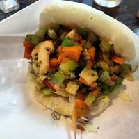 Vegan arepa at L'Arepa in Bordeaux