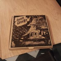 Pizza box at Daddy Greens Pizzabar - Iso Roobertinkatu in Helsinki