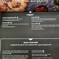 Menu. at Col'Cacchio Pizzeria in Cape Town