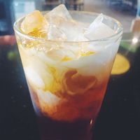 thai tea at Pho Factory in Lincoln