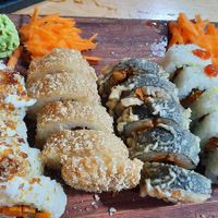 Sushi set at Triumph Cafe in Ushuaia