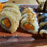 Sushi set at Triumph Cafe in Ushuaia