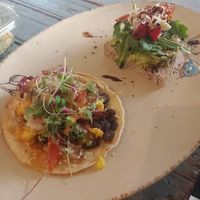 Avocado toast and breakfast tacos  at Strive Foods in Sandy Springs