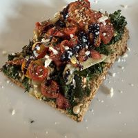 Vegan gluten free pizza   at Strive Foods in Sandy Springs