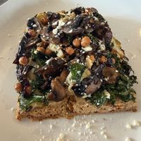 Vegan gluten free pizzaa  at Strive Foods in Sandy Springs