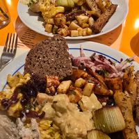 Selection of buffet at Amour in Ghent