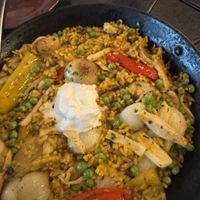 vegan paella  at Oyo in Pleasanton
