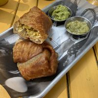 Fat chimichanga   at Fat Vegan in Mexico City