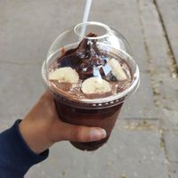 Changolicious (chocolate y plátano) la mezcla perfecta entre ambos sabores #Veganuary at Fat Vegan in Mexico City