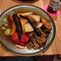 Polenta mit Gemüse at Flux in Hannoversch Munden