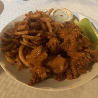 Wings with sauce at Spak Brothers in Pittsburgh