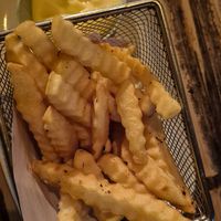 Delicious home made fries at Pad Thai Baan Tim Kitchen in Chiang Khong