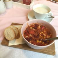 The vegan chili for lunch  at Café Herzstück in Bad Oeynhausen