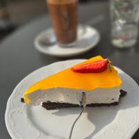 Maracuja Cheesecake at Café Herzstück in Bad Oeynhausen