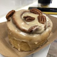 Maple pecan cinnamon roll!  at It's a Trap in Dublin