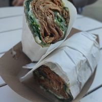 Seitan and Spinach Wrap at It's a Trap in Dublin