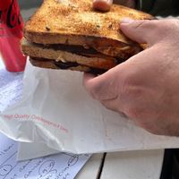 Huge sandwhich at It's a Trap in Dublin
