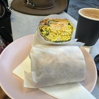 Scramble tofu wrap  at It's a Trap in Dublin